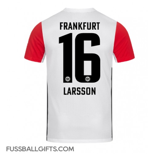 Eintracht Frankfurt Hugo Larsson #16 Fußballbekleidung Heimtrikot 2024-25 Kurzarm